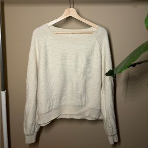 Free People small white / cream textured sweater